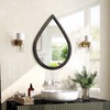 FEUFOAM Irregular Wall Mirror Small Wood Frame Wall Mounted Mirrors