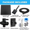 Black Shower Head and Handle Set All Metal, 8'' High