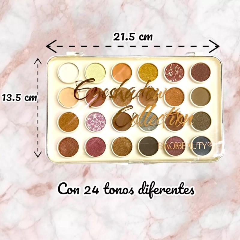 Favorbeauty Paleta De Sombras Y Rostro 24 Tonalidades Diferentes 2