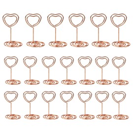 Table Name Tags Holders | 20X Table Food Labels Display Holder | Small Food Labels Holder Tabletop Photo Holders for Wedding, Birthday, Parties Decoration