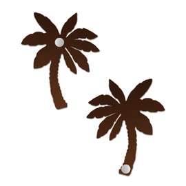 Sonoran Souvenirs Palm Tree Screen Door Magnet - Heavy Duty Outdoor Metal Decor, Tested in Arizona Sun, Fits Door Curtain, Magnetic Screen Door for Sliding Door, Magnetic Door Screen, 2.5" W x 4" H