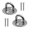 Pad Eye Plate 2 Pcs M8 Stainless Steel Ceiling Hook