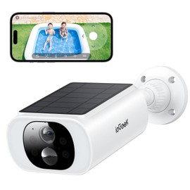 ieGeek Outdoor Security Camera, 2024 Solar Integrated, WiFi, 18 Enhanced Night Color Vision LEDs, PIR Motion Detection, Fully Wireless, No Power Required, 110° Ultra-Wide Angle, Two-Way Audio