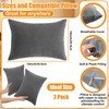 Ripeng 2 Pcs Tiny Pillows Down Alternative 14"x10" Microfiber Mini