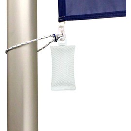 Flagcessories Premium Flags and Flags Attachment Set - 1 x Flag Weight 700 g + 5 x Rattle-Free Flag Loops, Flagpole Accessories