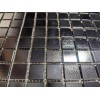District II Iridescent Black Opaque Glass Mosaic Wall Tile