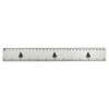 'Christmas Tree' 30cm (12 Inch) White Plastic Ruler (RL00089578)