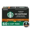 Starbucks K-Cup Coffee Pods, Medium Roast Coffee With 2X Caffeine