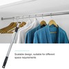 HOLIDYOYO Stainless Steel Adjustable Clothes Reach Pole Telescopic Clothes Drying
