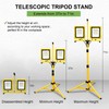 25000 Lumen Work Lights with Stand, Dual Head LED Work