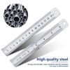 Ruler 15 Cm, Metal Ruler Straight Edge For Cutting Centre