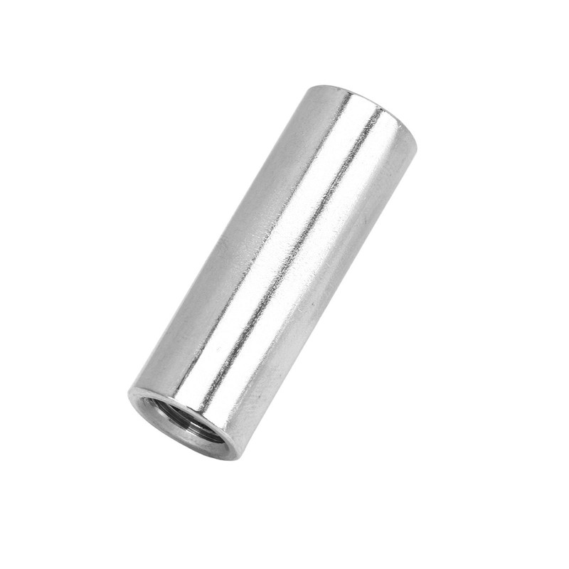 10Pcs Coupling Nut Female Thread Round Rod Connector 304 Stainless