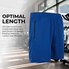 4 Pack: Men's 8" Athletic Running Quick Dry Mesh Shorts