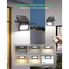ALUSSO Solar Lights Outdoor Waterproof IP65 with 3 Modes,1000LM Flood