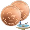 Fashtour Copper Bird Bath Disks (2-Pack), 4.2" Large Surface, 20%