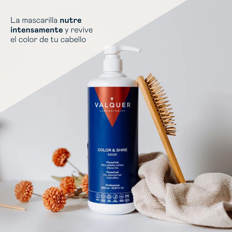 Valquer Pack Color y Brillo Shampoo y Mascarilla Efecto Frío