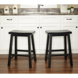 Powell Furniture Sand Through Terra Cotta Counter Stool, 24", Antique Black
