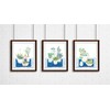 Succulents Art Prints (Ready to frame. Set of 3 quality