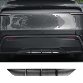 Rear Diffuser for Telsa Model Y Juniper 2025-2026 Without Drilling，Trunk Decoration Accessories Model Y Juniper Rear Bumper Molding Protector Lip Made of PP Material (Glossy Carbon Fiber)