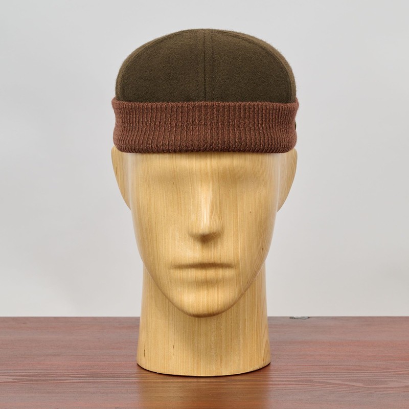 Sterkowski Navy Watch 100% Wool Beanie Docker Hat for Men