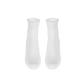 Truform Medical Compression Socks for Men and Women; 8-15 mmHg Ankle Length Low Cut, White, Small