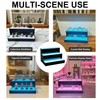 MESAlLUP 16 Inch 3 Tier Lighted Liquor Bottle Display Shelf,