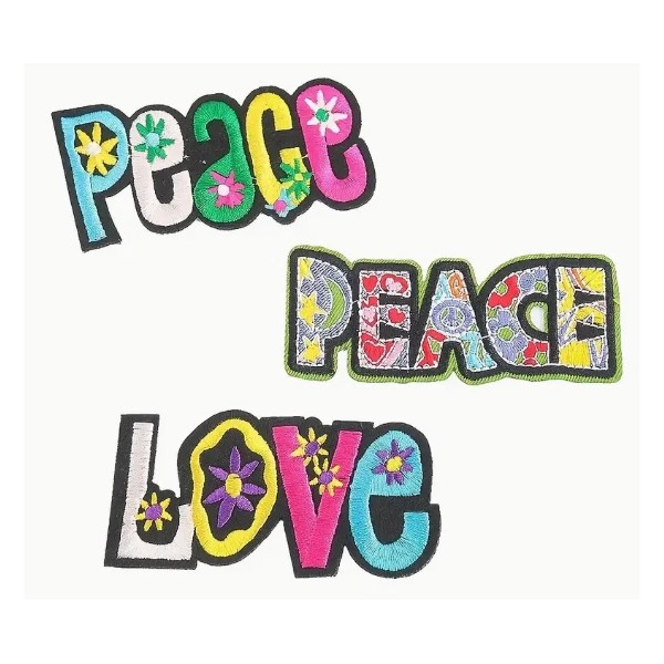 Unbranded LOT of 3 - PEACE & LOVE - FLOWER