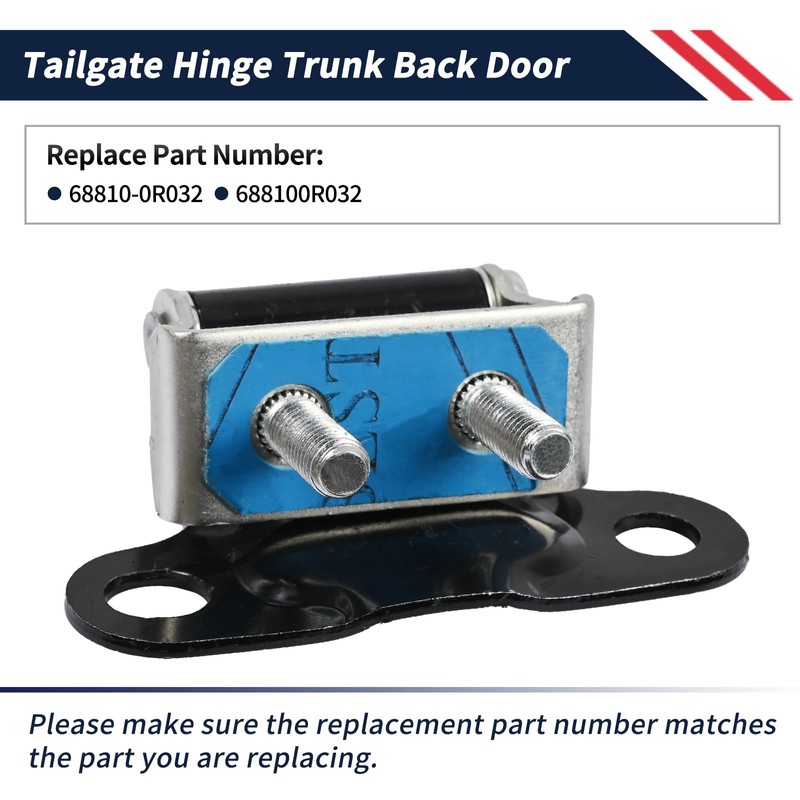 Promrmr 2 Pcs Tailgate Hinge Trunk Back Door Compatible with