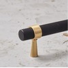 BWRMHME Set of 2 Solid Brass Cabinet Pulls 6.3 Inch