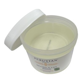 Peruvian white Braid, Loc, and Edge Gel for Relaxed & Natural Hair (EXTRA HOLD), 8 oz. (Rosemary)