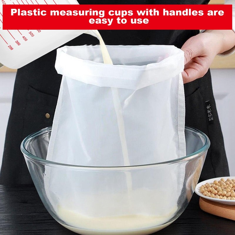 GBACHOOSE 12 Pcs Plastic Measuring Jugs, 1 Litre Plastic Jug