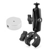 Adjustable Angle Clamp Bracket Aluminum RV Pole Mount with Adapter