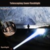 SKYFIRE LED Flashlights High Lumens Rechargeable,5000mAh Super Bright Tactical Flashlights,Zoomable,6