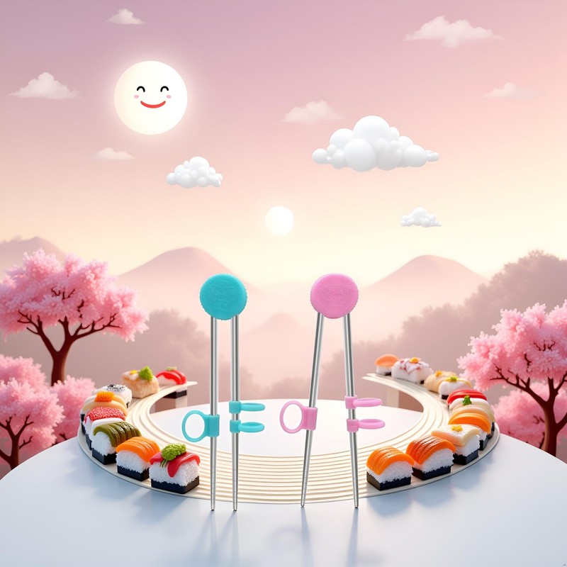 2Pairs Chopsticks Training Sailor Moon Chopsticks Reusable Metal Training Stainless