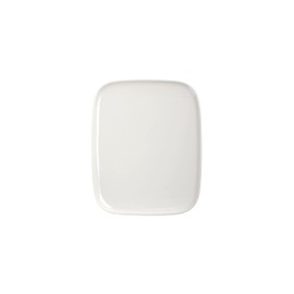 MARIMEKKO Oiva Rectangular Plate — Refine Your Kitchen Décor with Our Iconic White Stoneware — Stylish & Classic White Rectangular Plates to Elevate Your Dining Experience (5 in x 6 in)