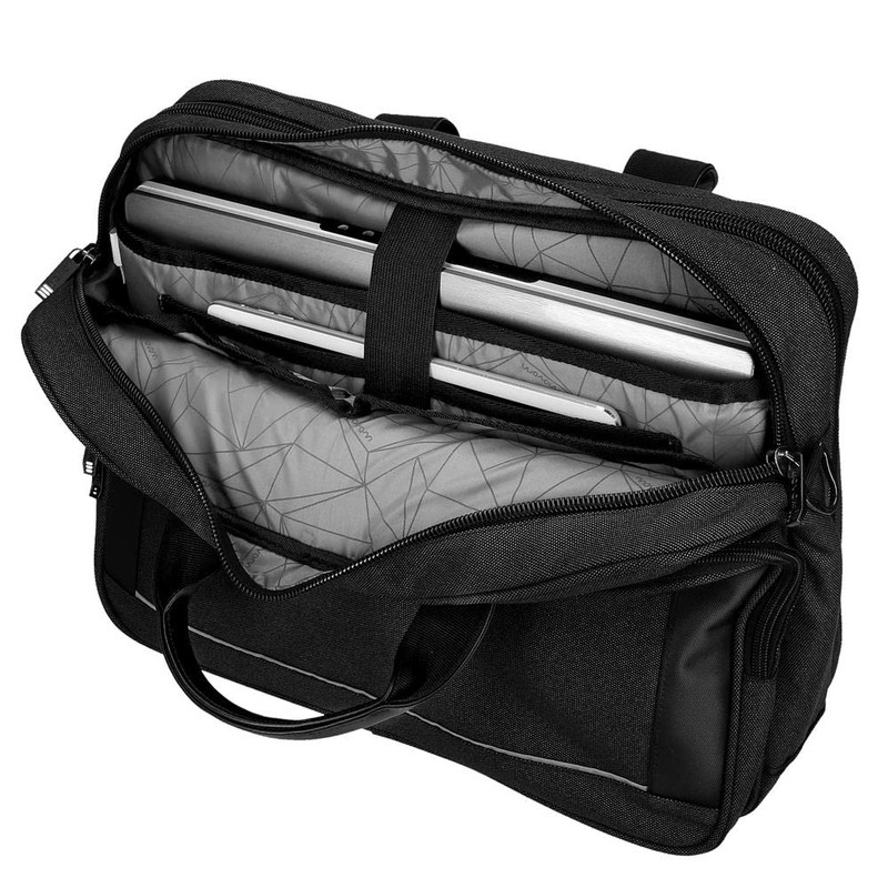 MOVOM Trimmed Laptop Case Double Compartment Adaptable 15.6" Black 40x30x11cm