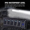 GGTA Rocker Switch Panel Waterproof with 4.8 Amp Dual USB