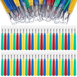 50pcs Seam Rippers for Sewing, Large Stitch Remover Tool Kit, Multicolor Seam Ripper Thread Cutter for Crafting and Embroidery