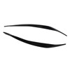 Front Headlight Eyebrow Cover ABS Black Front Headlight Lamp Eyebrow