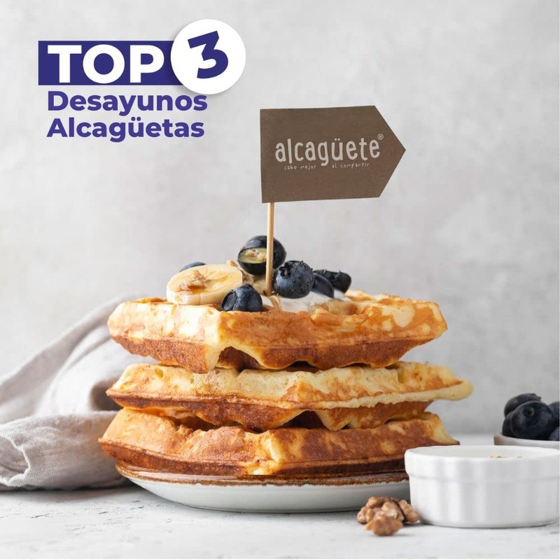 Alcaguete waffles Pandeyuca (2 pack) Cassava bread Cheese waffle Gluten