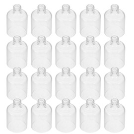Lurrose Portavelas De Té Transparentes 24 Piezas Candelabros De Aceite Recargables 1.53X0.98X0.98In para Decoración De Hanukkah Mesa Bodas Y Eventos