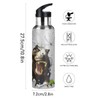 Botellas de agua con aislamiento de dinosaurio, para niños, con