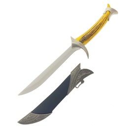 11" Fantasy Medieval Elvish Dagger. For Collection, Gift or Cosplay Renaissance Characters A Fair (Black)