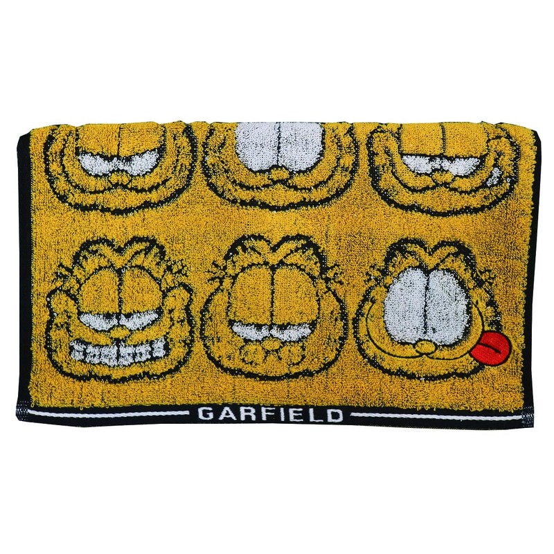 Marushin 3995002000 Garfield Face Towel, Fanny Garfield, Characters, 100% Cotton,
