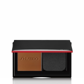 Shiseido Synchro Skin Self-Refreshing Custom Finish Powder Foundation, Suede 510-24-Hour Sheer-to-Medium Buildable Coverage with Shine Control - Smudge Proof & Non-Comedogenic