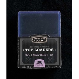 250 CBG 5mm 190pt Pro Top Loaders Toploaders Cardboard Gold 3" x 4" Case - Sealed 50x 5ct Packs KEEPS THICKER JERSEY CARDS ULTRA PROTECTED-FULL CASE