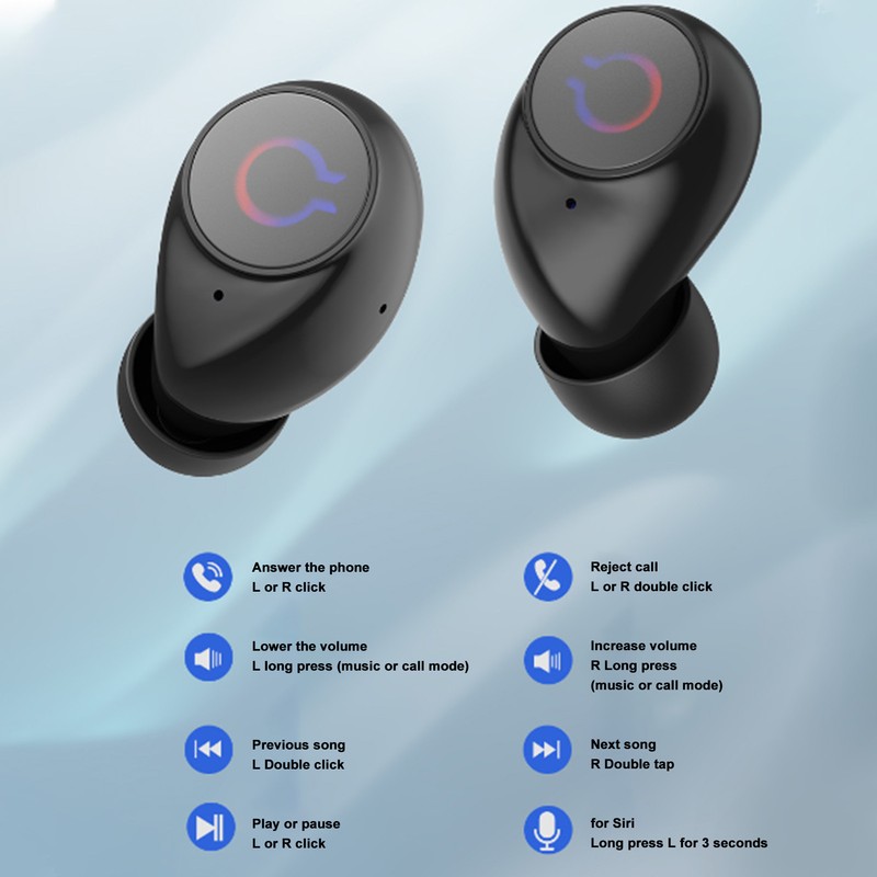 Portable Bluetooth Speaker RGB Dynamic Effect Stereo Sound 2 in