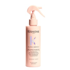 Kerastase Gloss Absolu Anti-Frizz Glaze Milk - Instantly Detangles, Hydrates & Smooths, Eases Blow-Dry, Absorbs Frizz & Fly-Aways, Protects from Heat & Humidity, For Long Hair, 6.4 Fl Oz