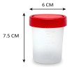 Vaso Plástico Estéril 100ml Pack 50 Unidades Con Graduación Plastic
