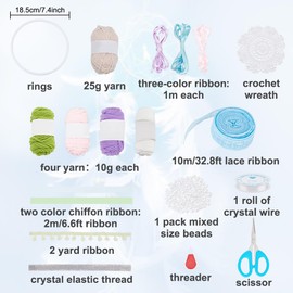 BEUNITONE DIY Dream Catcher Beginner Kit DIY Moon Colorful Macaron Handmade Vintage Dream Catcher Kits for Beginner DIY Kit Vivid Flower DIY Dream Catcher for Birthday Party Wall Bedroom Decor